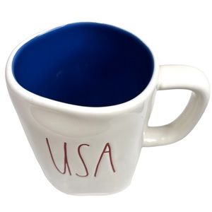 Rae Dunn “USA” Red White & Blue Mug Coffee Cup -213-‎